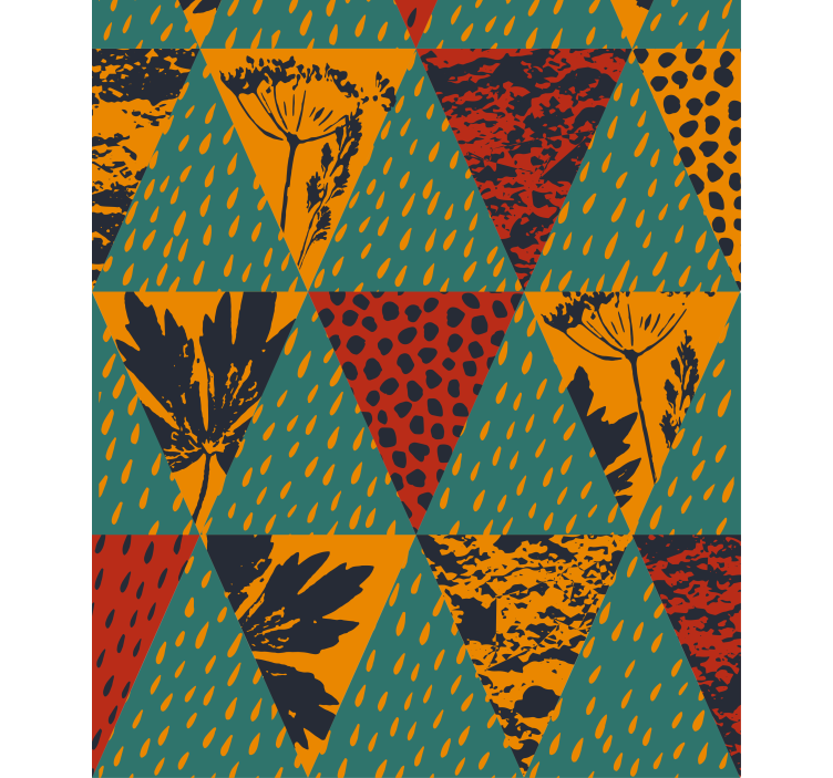 Geometric floral pattern modern blind - TenStickers