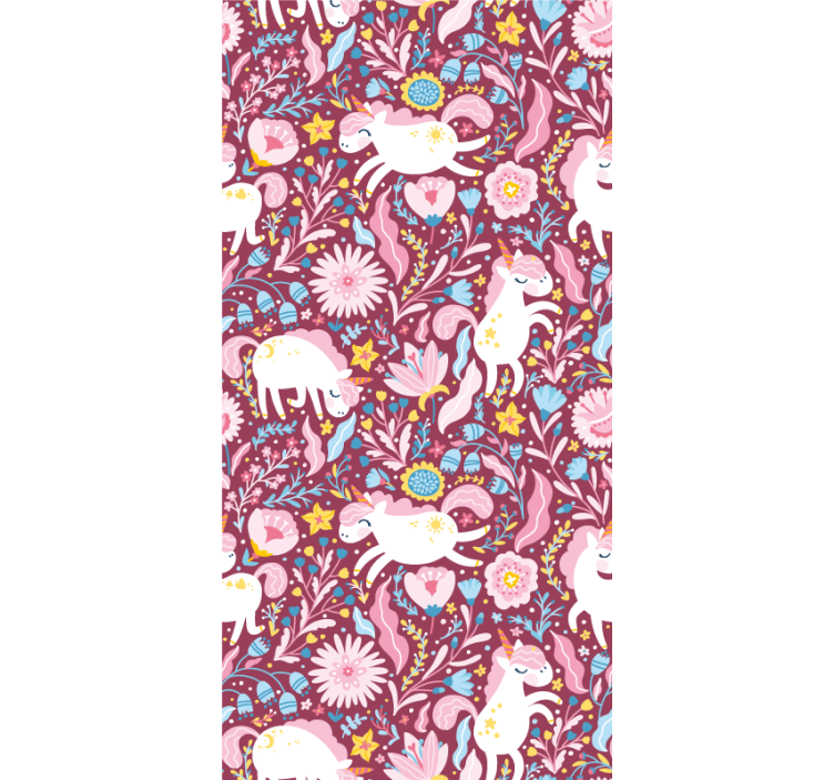 Colorful unicorn patterns blind original - TenStickers
