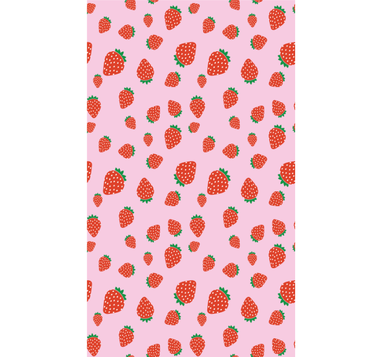 Strawberry Pattern Delight blind fruit and vegetables - TenStickers