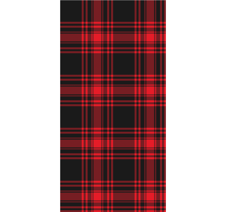 Tartan pattern pattern roller blind - TenStickers