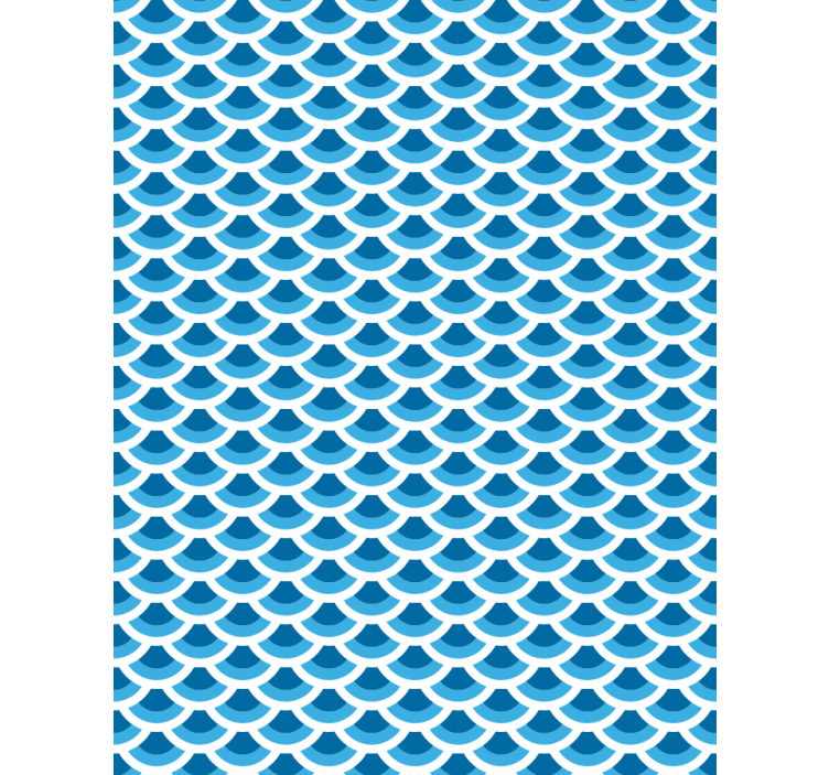 Pattern roller blind ocean wave design - TenStickers