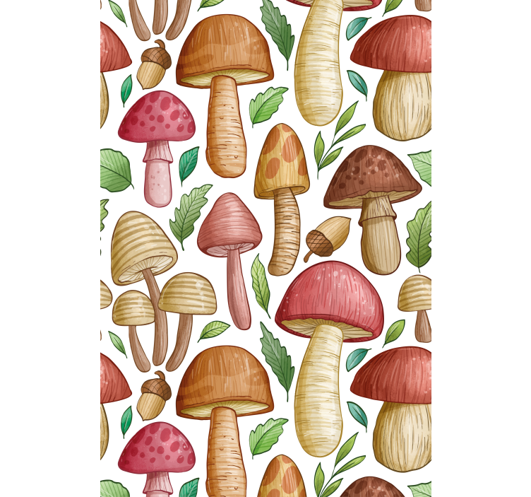 Mushroom Collection blind fruit and vegetables - TenStickers