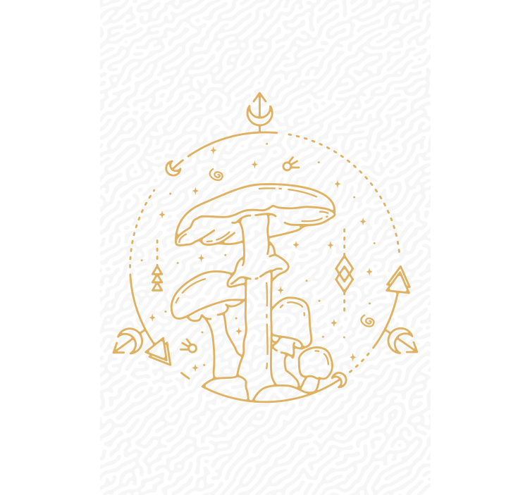 Mushrooms and Geometry blind - TenStickers