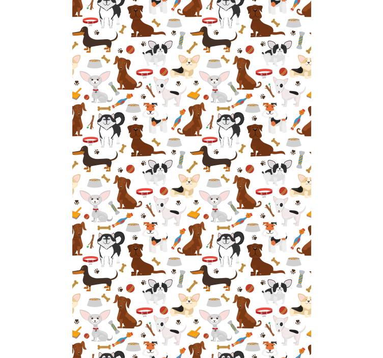 Cute Dog Patterns animals blind - TenStickers
