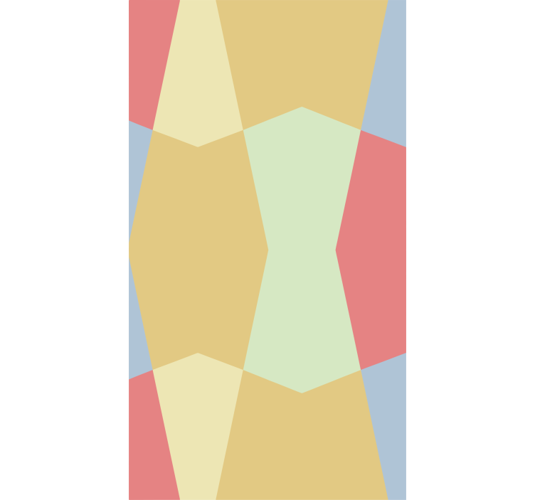 Geometric Pastels coloured blind - TenStickers