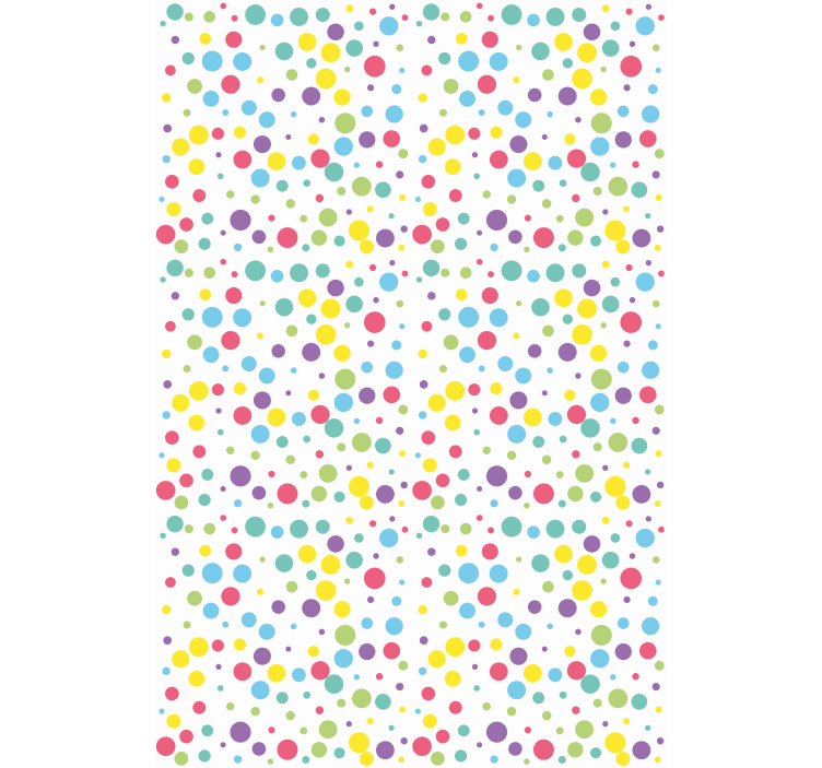 Colourful polka dot pattern Modern blind - TenStickers