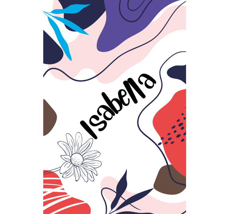 Modern blind floral design pattern - TenStickers