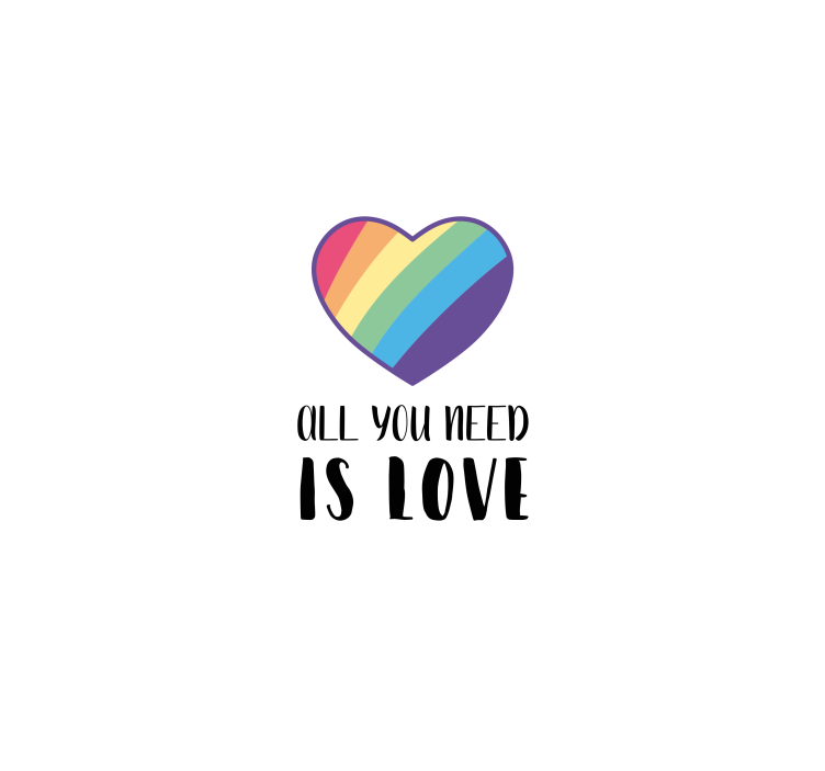 All you need is love text blind - TenStickers