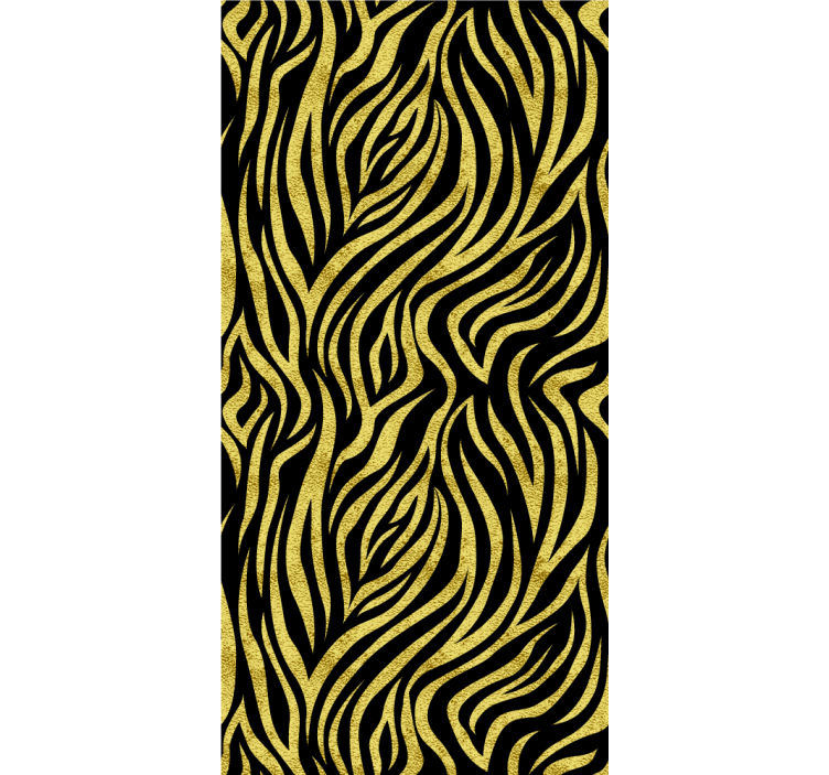 Stylised yellow tiger print animals blind - TenStickers