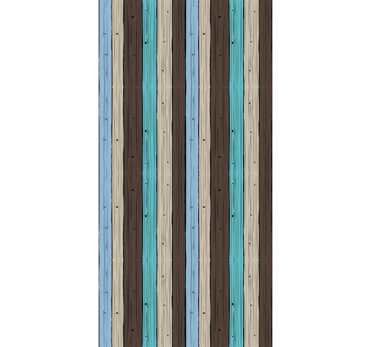Pattern roller blind wooden stripe design - TenStickers