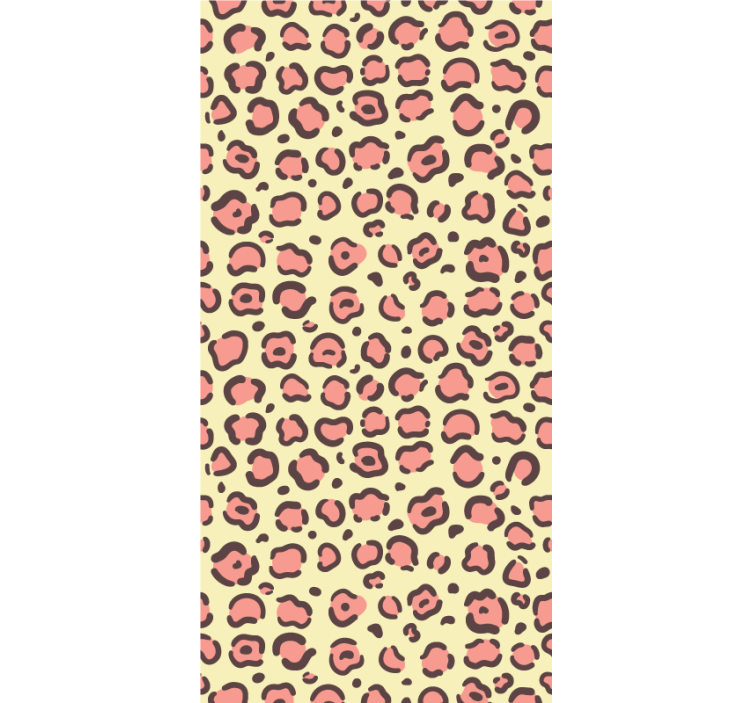 Pink and yellow leopard animals blind - TenStickers