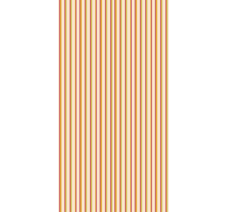 Retro pastel striped pattern Modern blind - TenStickers