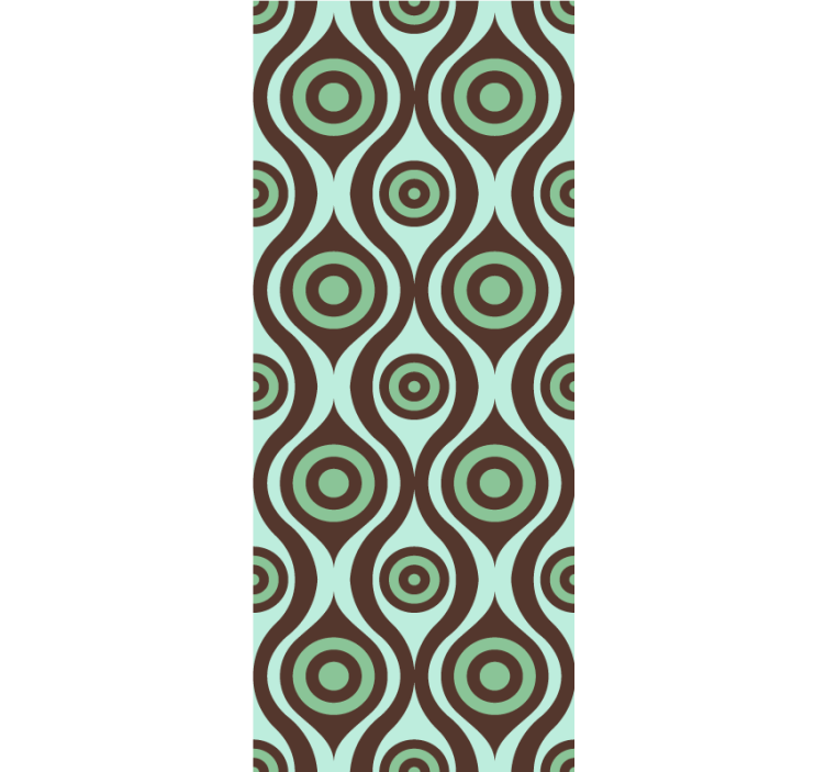 Pattern roller blind concentric circular design - TenStickers