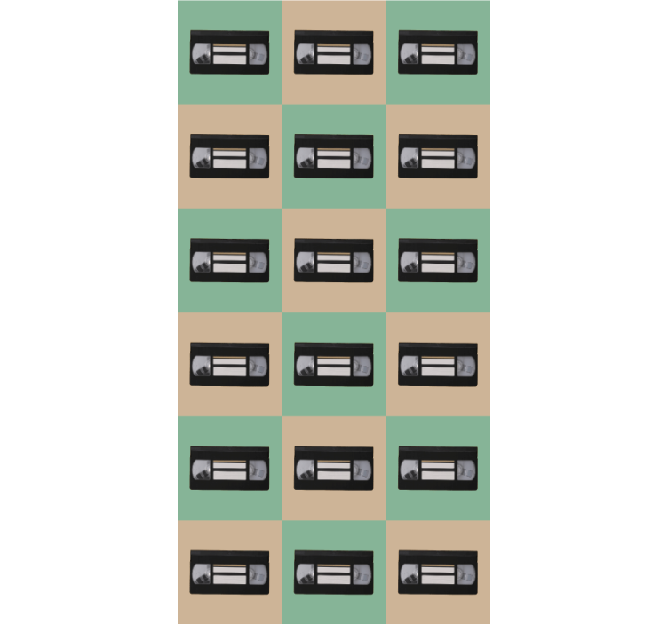 Retro roller blind retro stripe design - TenStickers