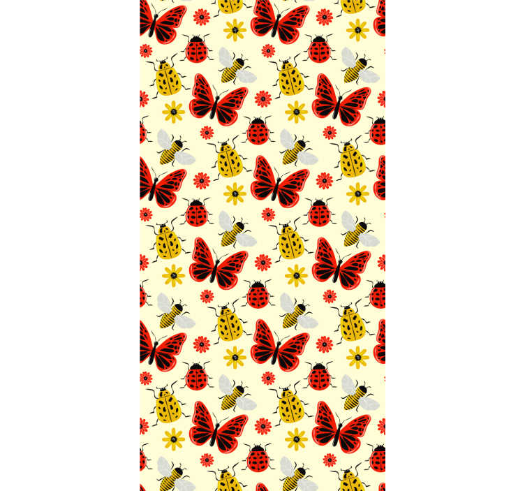 Colorful bees butterflies blind - TenStickers