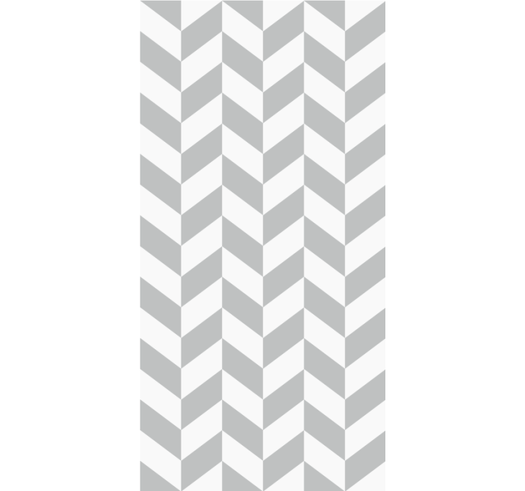White and grey herringbone Nordic blind - TenStickers