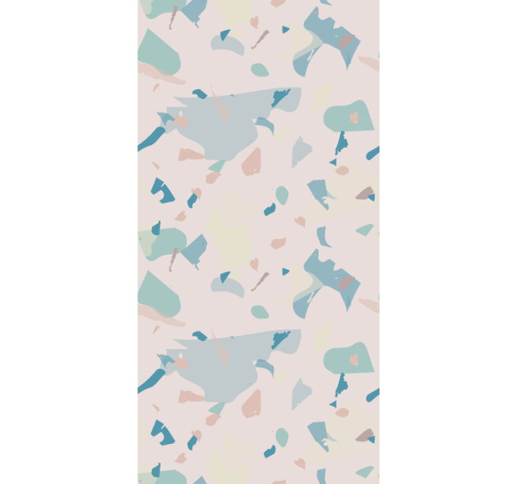 Pattern roller blind abstract shapes design - TenStickers