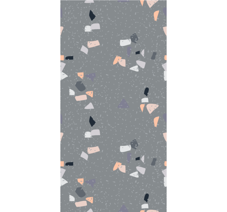 Simple grey terrazzo pattern roller blind - TenStickers