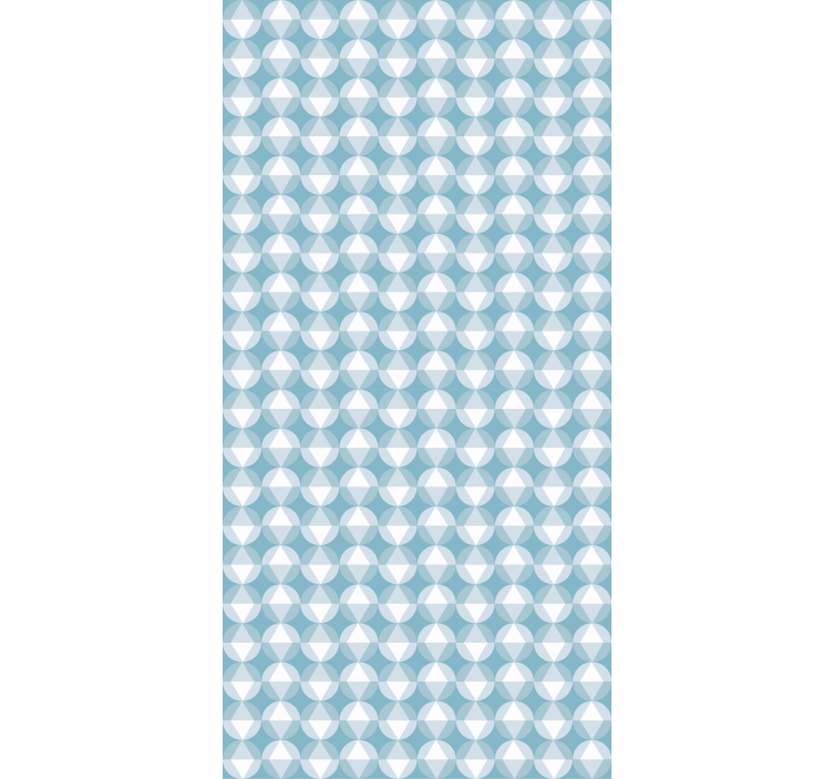 Geometric blue harmony pattern roller blind - TenStickers