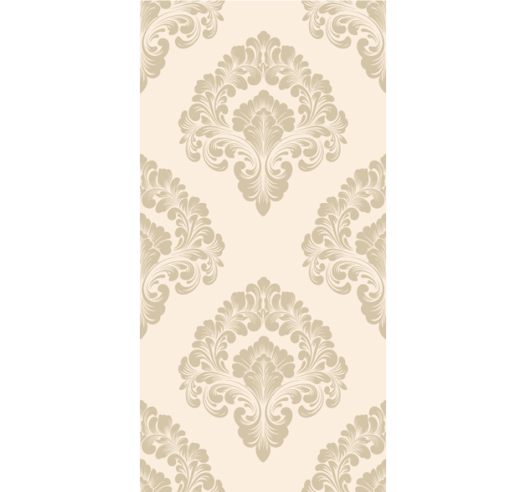 Beige Damask pattern elegant blind - TenStickers