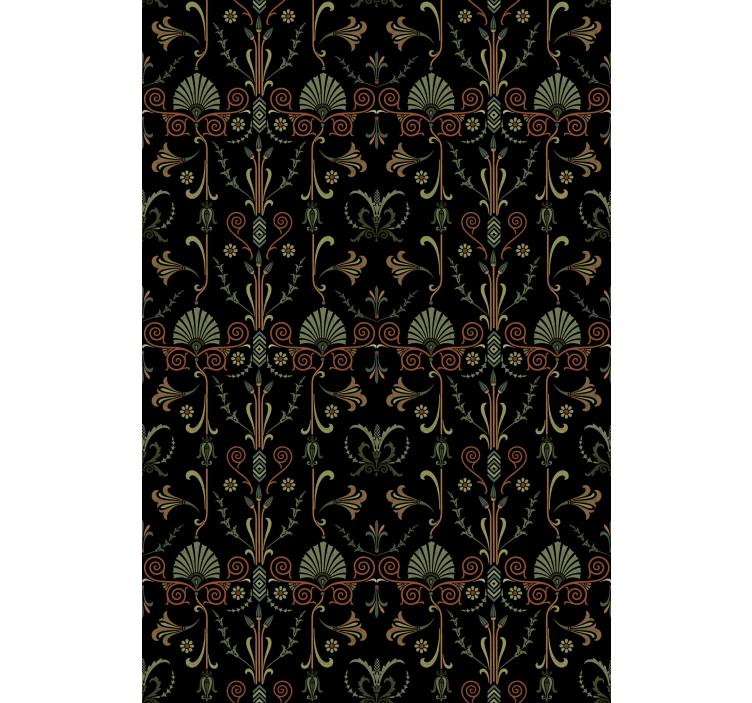 Graceful foliage motifs blind kitchen - TenStickers