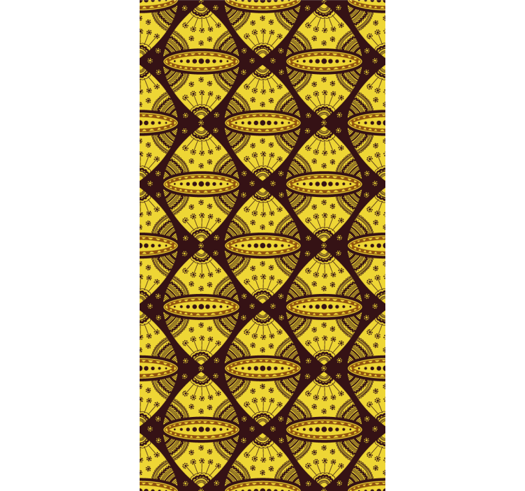 Geometric fusion pattern roller blind - TenStickers