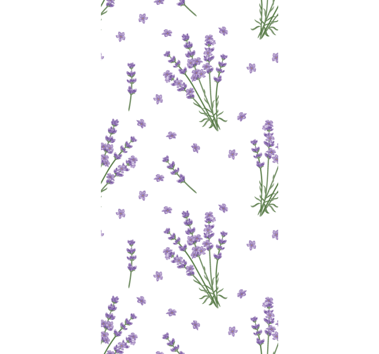 Lavender simple design blind flowers and plants - TenStickers