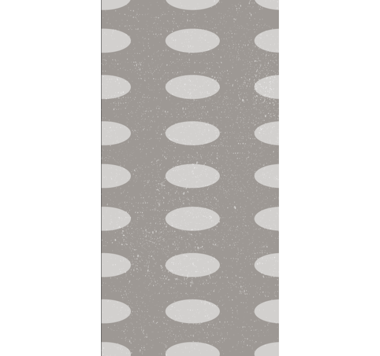 Pattern roller blind oval design elements - TenStickers