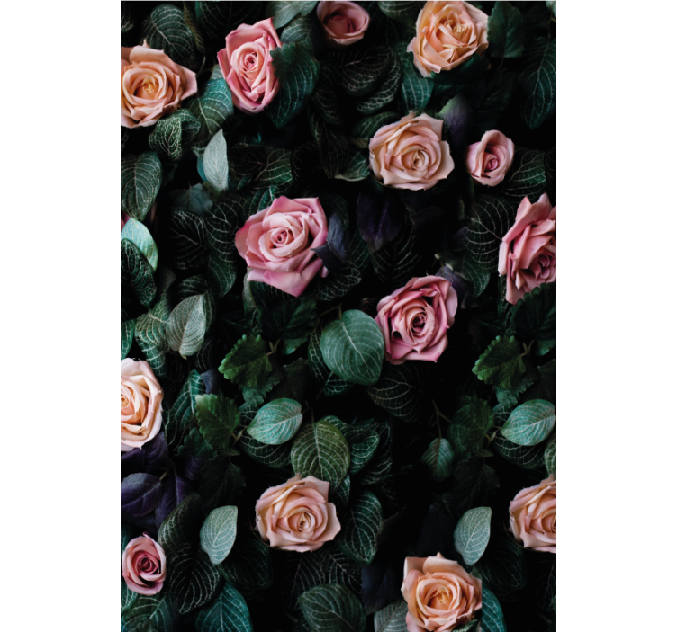 Realistic roses pattern floral roller blind - TenStickers