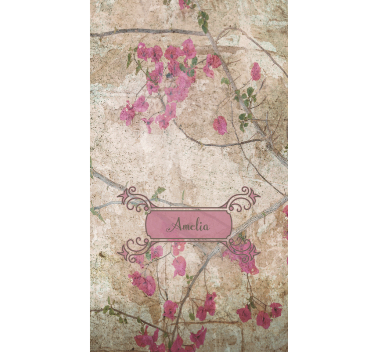 Floral roller blind floral elegance with style - TenStickers