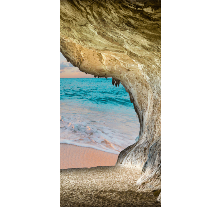 Blind original cave beach view - TenStickers