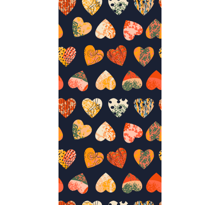 Heart Patterns Collection love blind - TenStickers