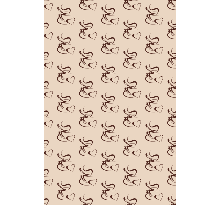 coffee lovers illustration Kitchen blind - TenStickers