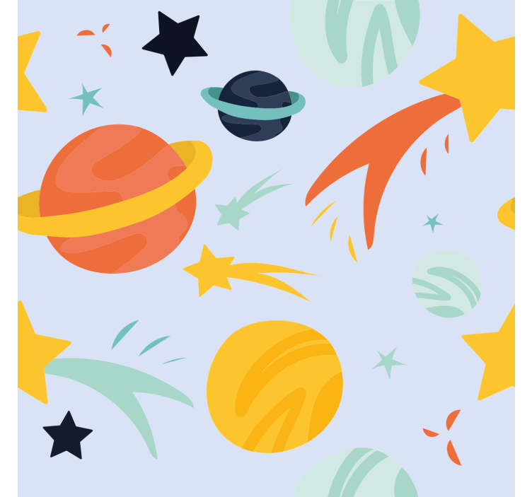planets pattern Fun blind - TenStickers