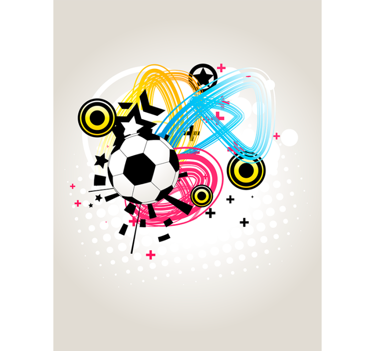 Passion in motion football blind - TenStickers