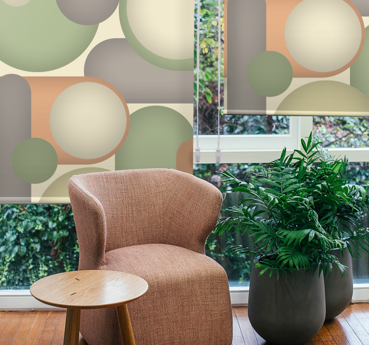 Geometric Circle Arrangement modern blind - TenStickers