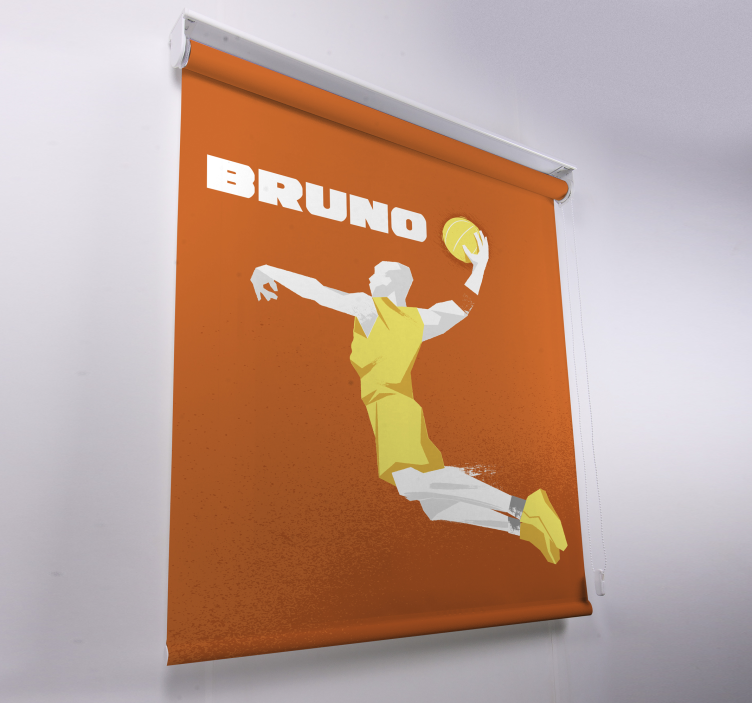 Basketball personalized name sports blind - TenStickers
