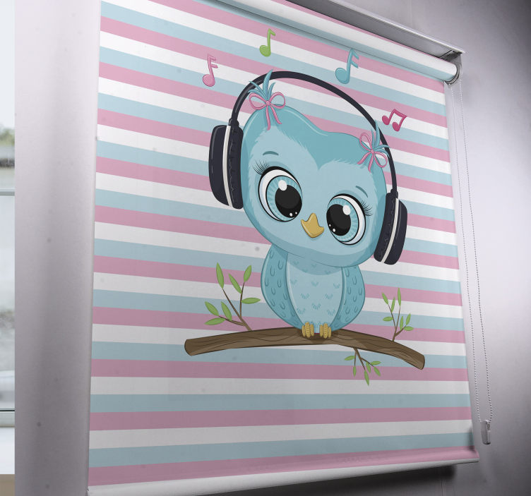 Musical Owl Illustration animals blind - TenStickers