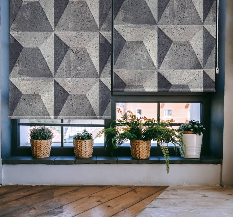 "béton brut" texture Modern blind - TenStickers