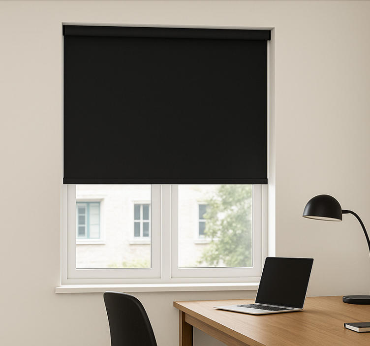 Blind office chic basic black - TenStickers