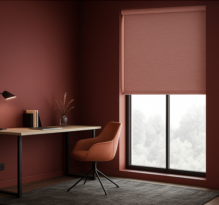 Blind office in modern dusty rose - TenStickers