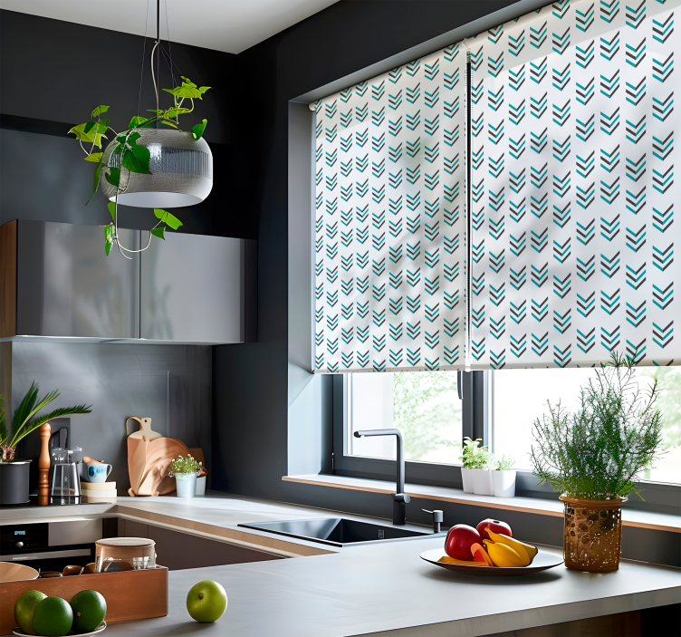 Blue arrows Nordic blind - TenStickers