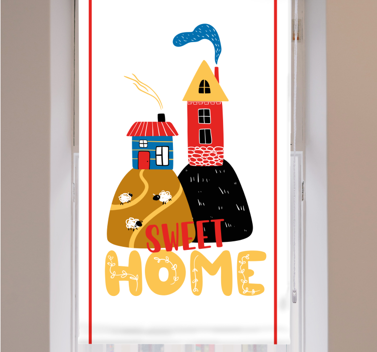 Charming house illustration text blind - TenStickers