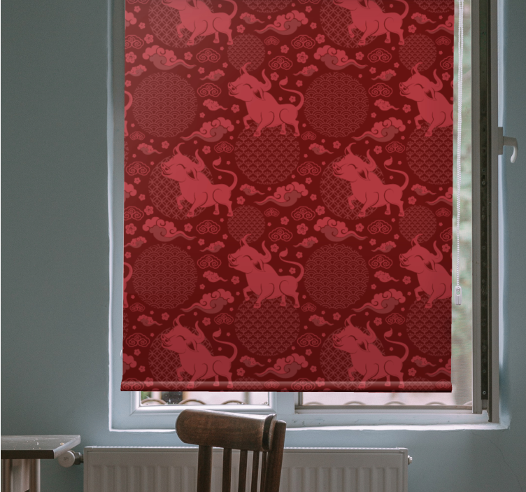Chinese style vintage More vintage roller blind - TenStickers