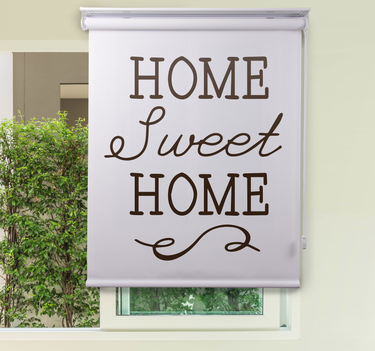 Cozy Home Welcoming Quote text blind - TenStickers