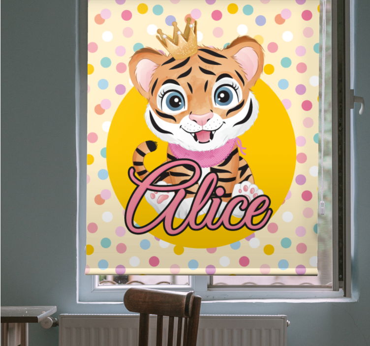Custom baby tiger blind children - TenStickers