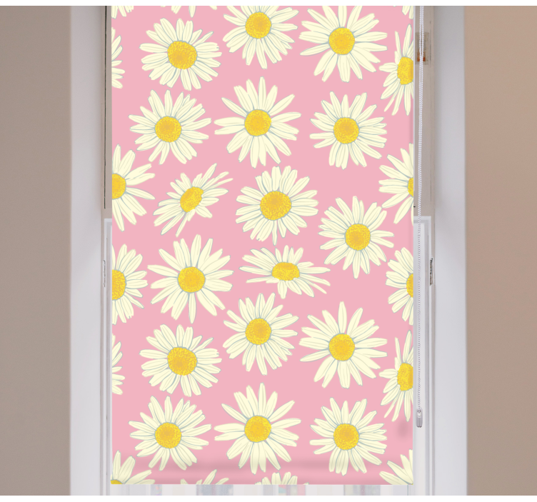 Daisy Pattern Bloom blind flowers and plants - TenStickers