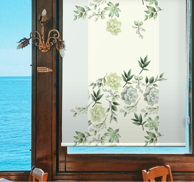 Elegant aesthetic roses Flower blind - TenStickers