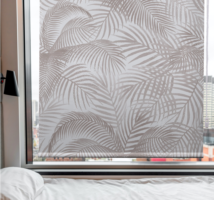 Elegant Palm Leaf blind flowers and plants - TenStickers