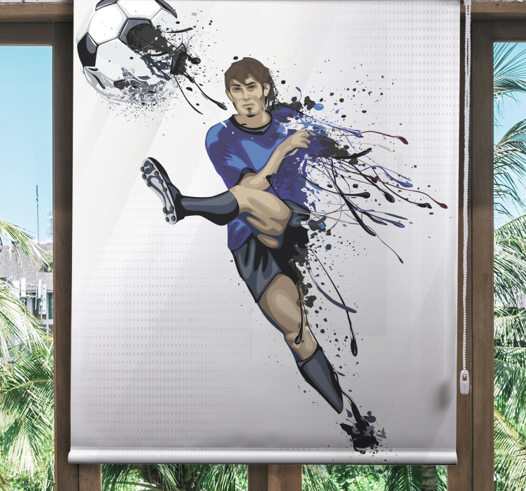 Football player Sports blind - TenStickers